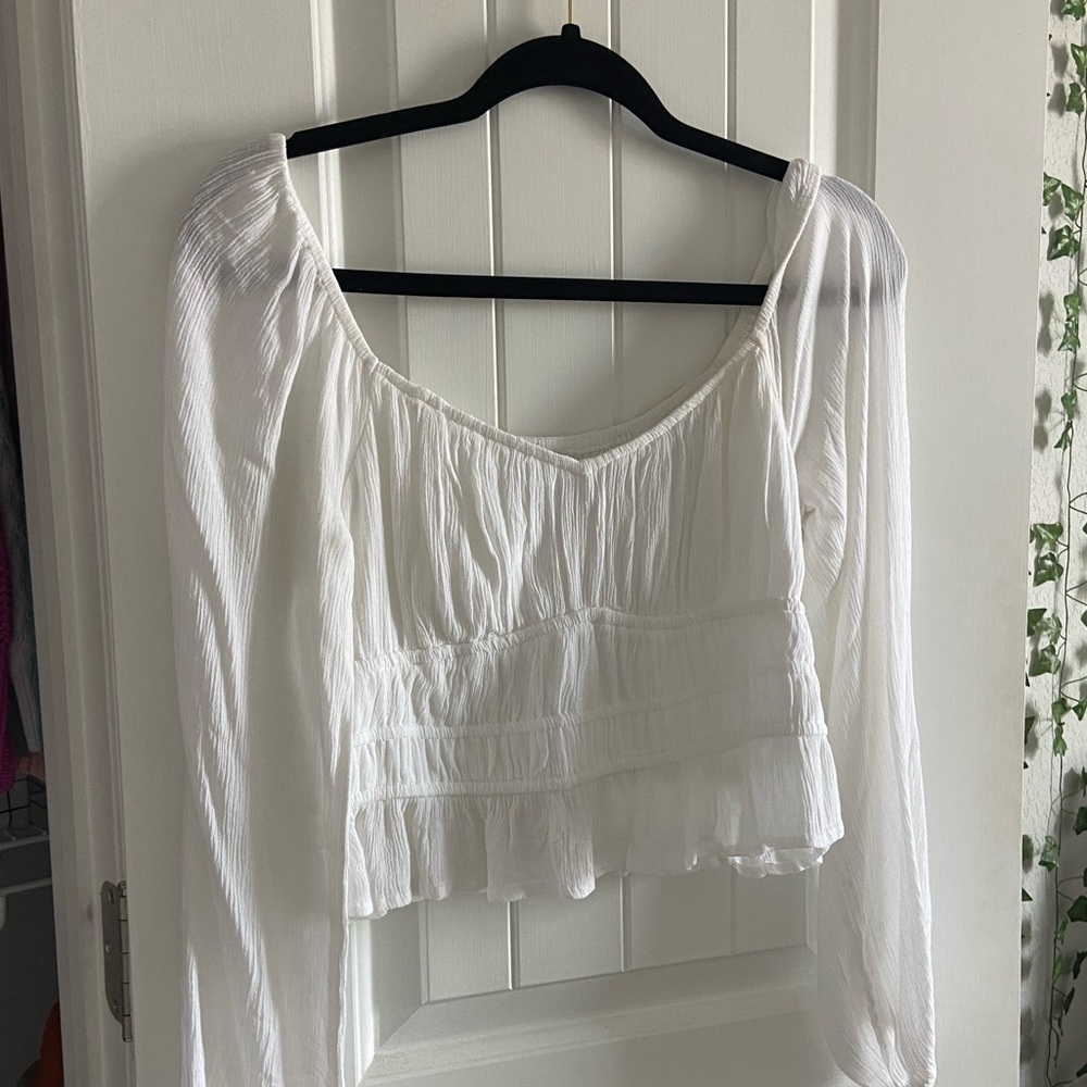 long sleeve hollister blouse